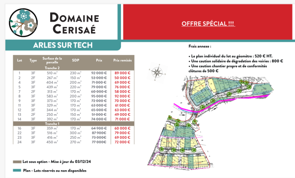 Offres de vente Terrain à batir Arles-sur-Tech 66150