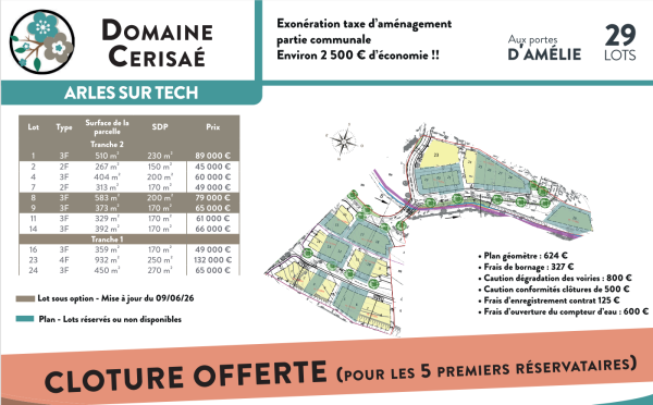 Offres de vente Terrain à batir Arles-sur-Tech 66150