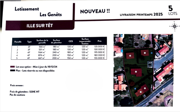 Offres de vente Terrain à batir Ille-sur-Têt 66130