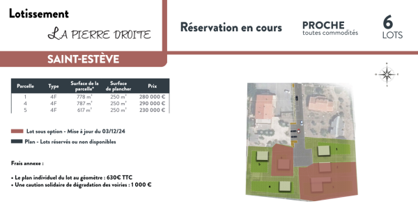 Offres de vente Terrain à batir Saint-Estève 66240