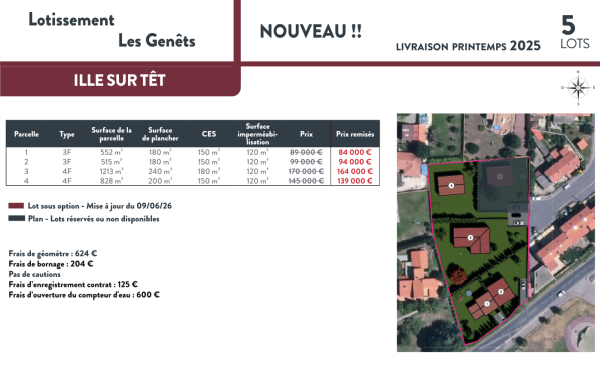 Offres de vente Terrain à batir Ille-sur-Têt 66130