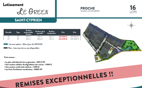 Offres de vente Terrain à batir Saint-Cyprien 66750