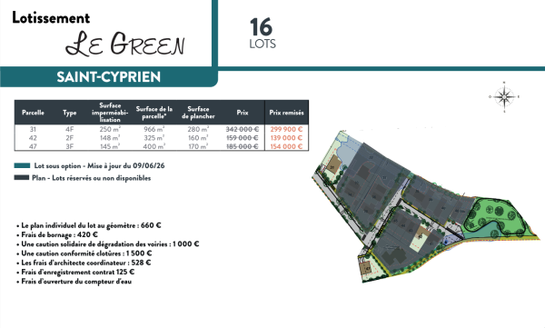 Offres de vente Terrain à batir Saint-Cyprien 66750